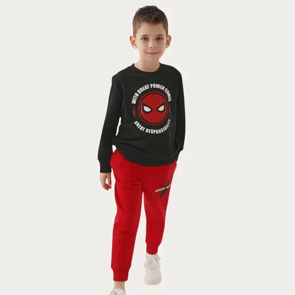 Spider-Man Eşofman Takımı Siyah