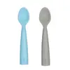 OiOi Nam Nam Kaşık 2li 6+Ay Mineral Blue - Powder Grey