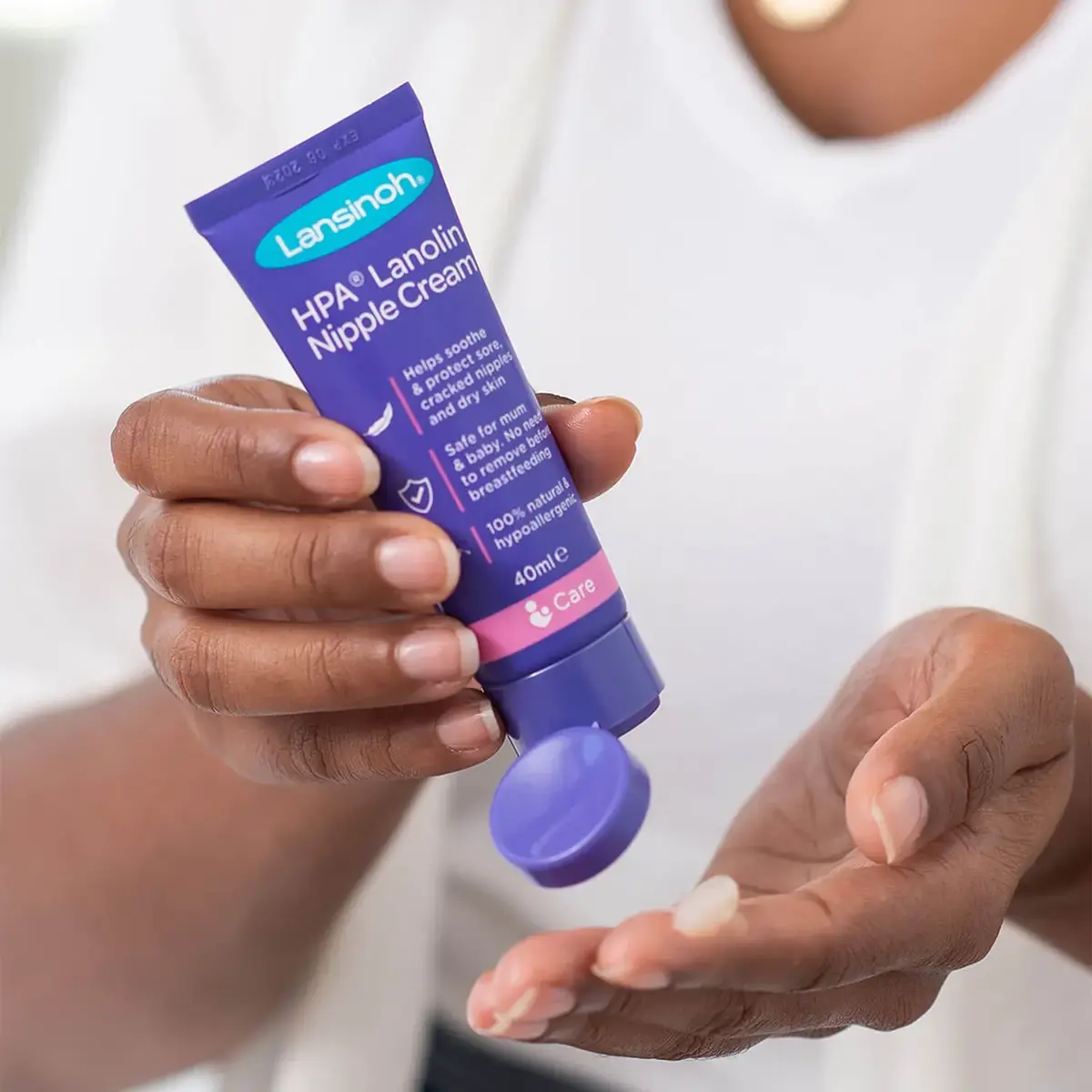 Babyjem Önden Açılır Bebek Banyo&Mama Oturağı Beyaz+Lansinoh Lanolin Göğüs Ucu Kremi 40 ml