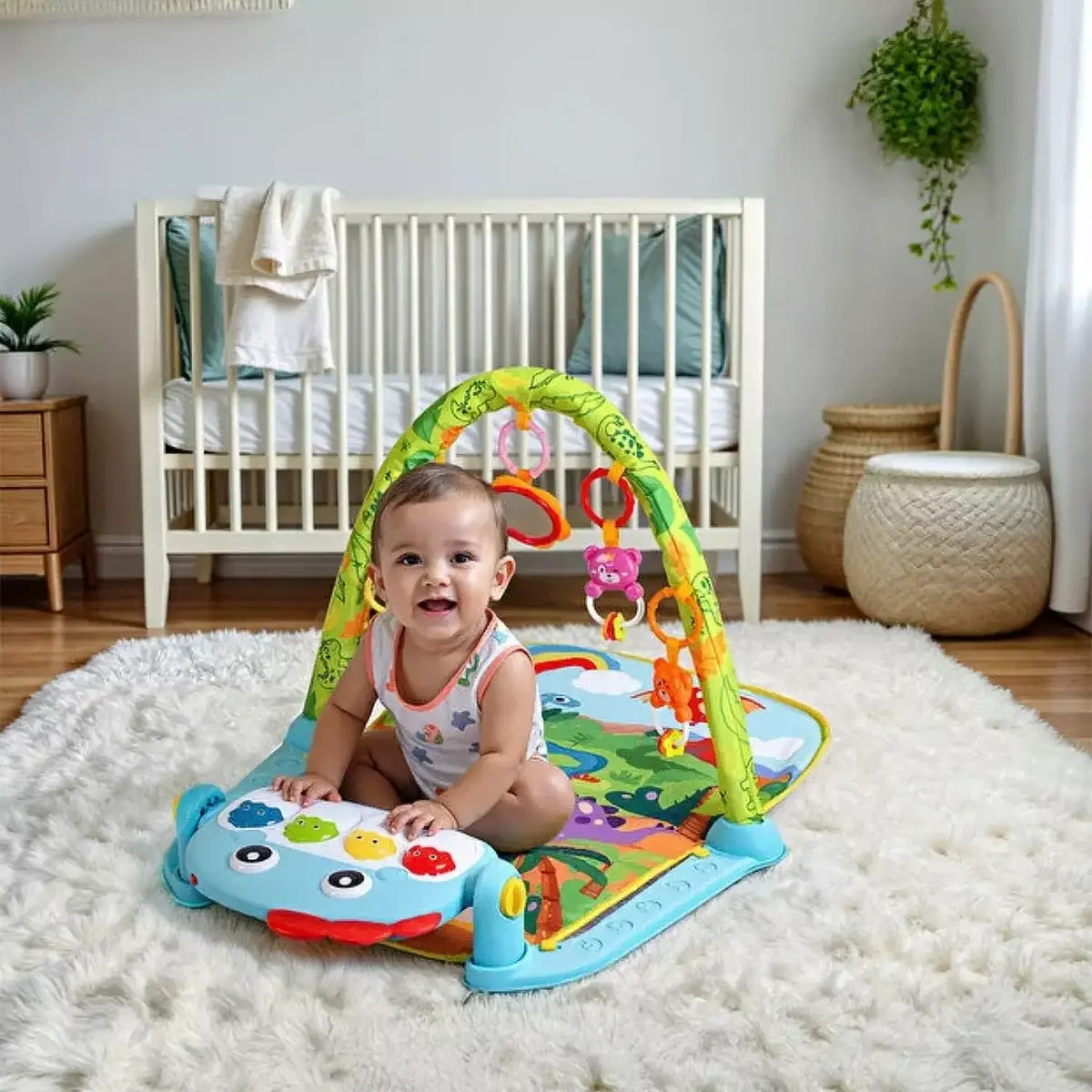 Babycim Dinozor Piyanolu Oyun Halısı