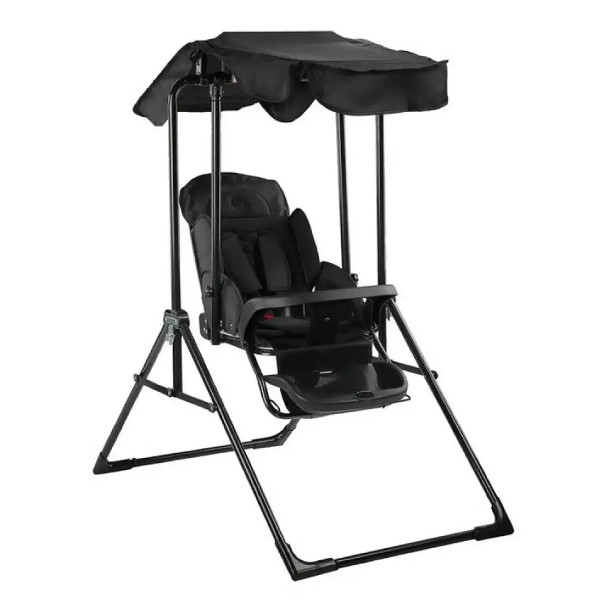 Babyhope Lüks Yatarlı Tepsili Salıncak Siyah