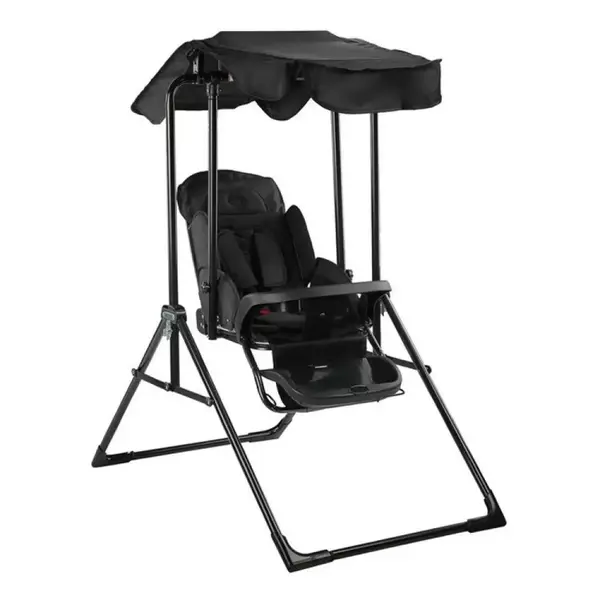 Babyhope Lüks Yatarlı Tepsili Salıncak Siyah