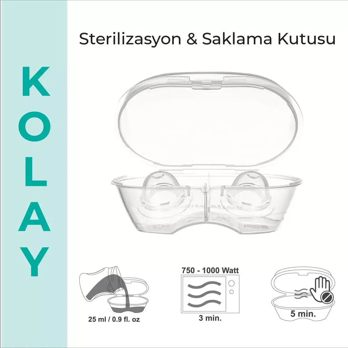 Mamajoo Göğüs Ucu Çıkartıcı Seti Saklama Kutulu