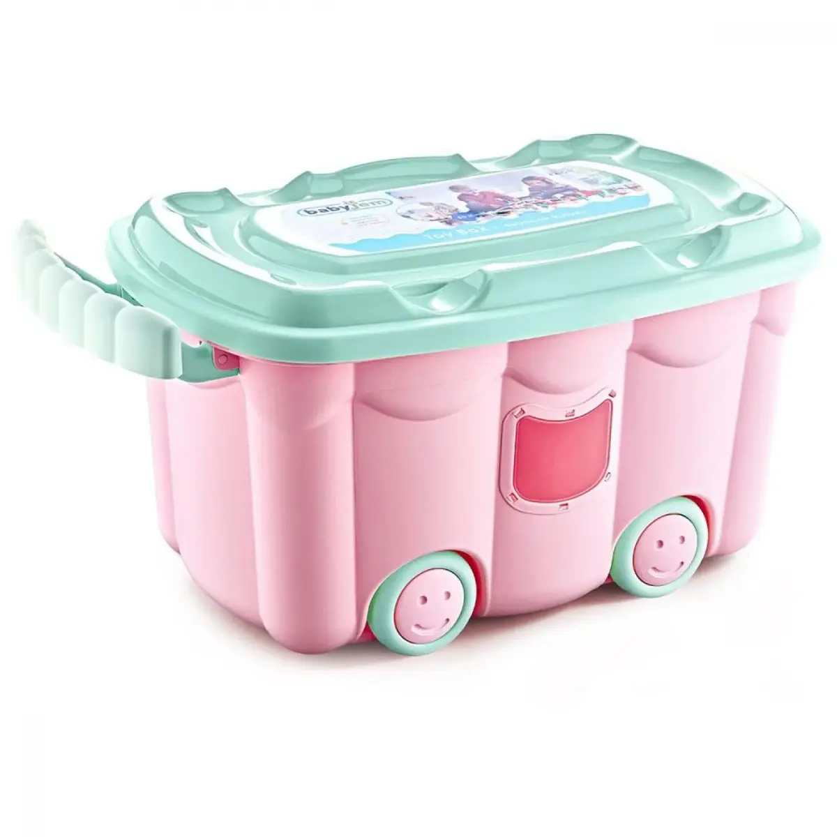 Babyjem Tekerlekli Oyuncak Kutusu Pembe Babyjem Tekerlekli Oyuncak Kutusu Pembe