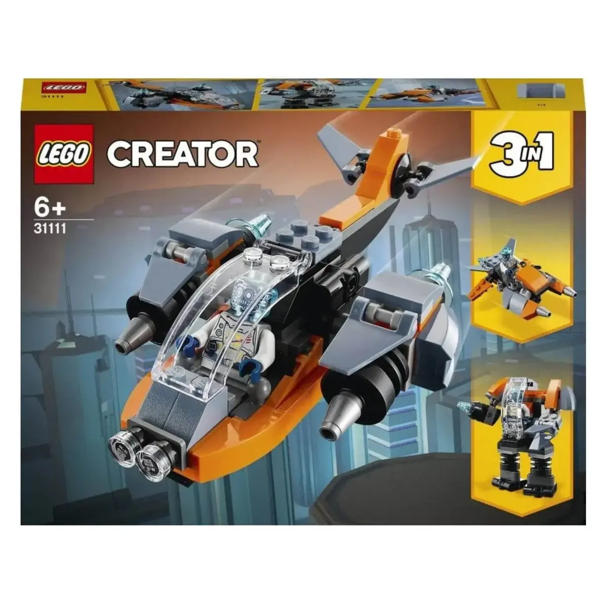 LEGO Creator 3’ü 1 Arada Siber İnsansız Hava Aracı 31111