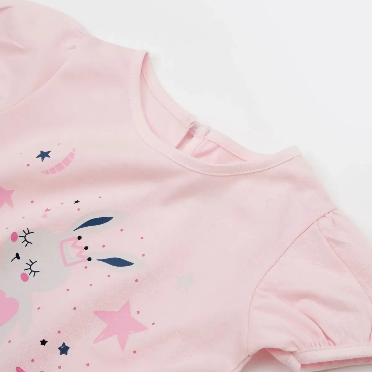 Bibaby 2li Takım Şortlu Cute Magic Bunny Pembe