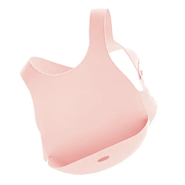 OiOi Silikon Mama Önlüğü 6+ Ay Pinky Pink