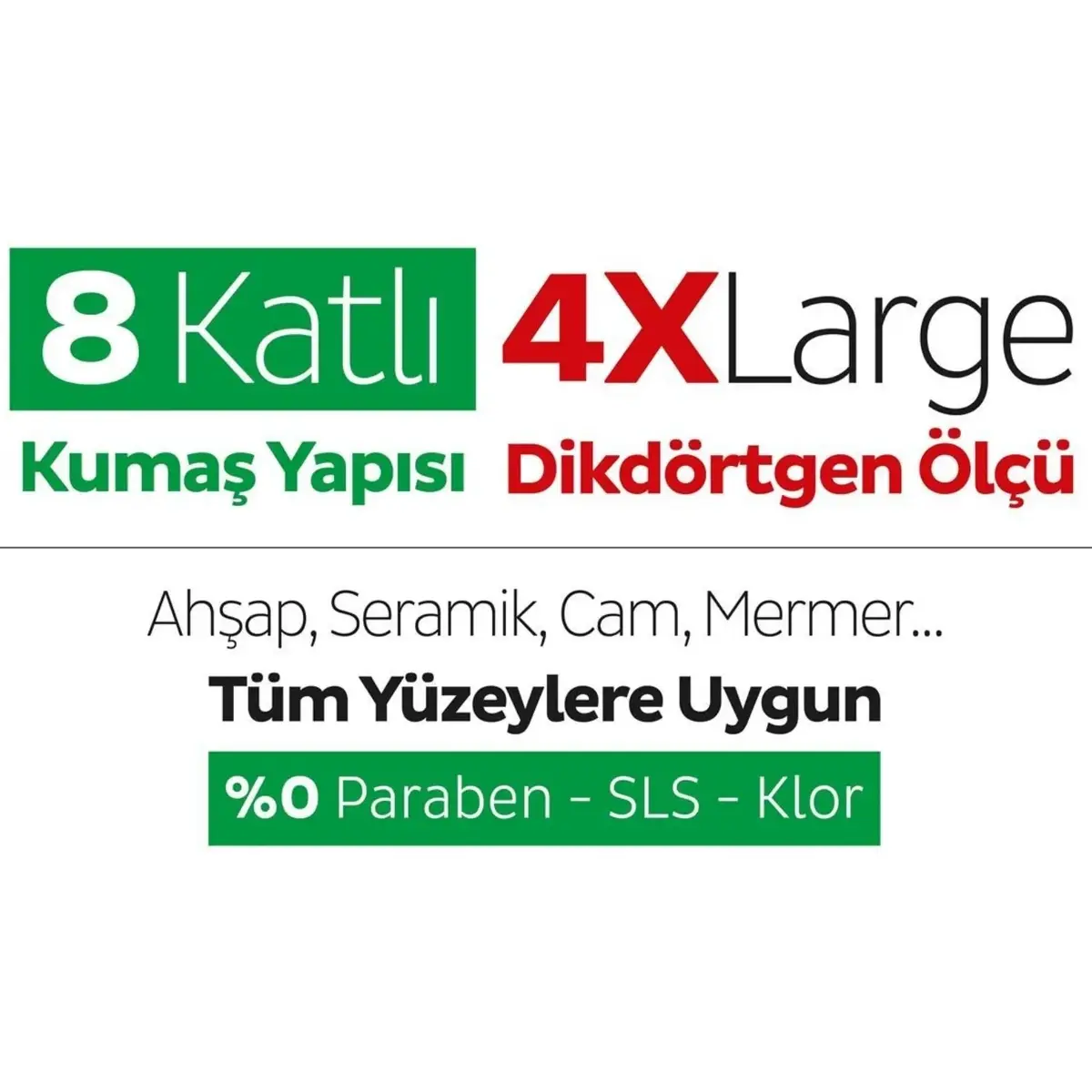 Sleepy Yer Temizlik Havlusu Beyaz Sabun Katkılı Mop Uyumlu 50li