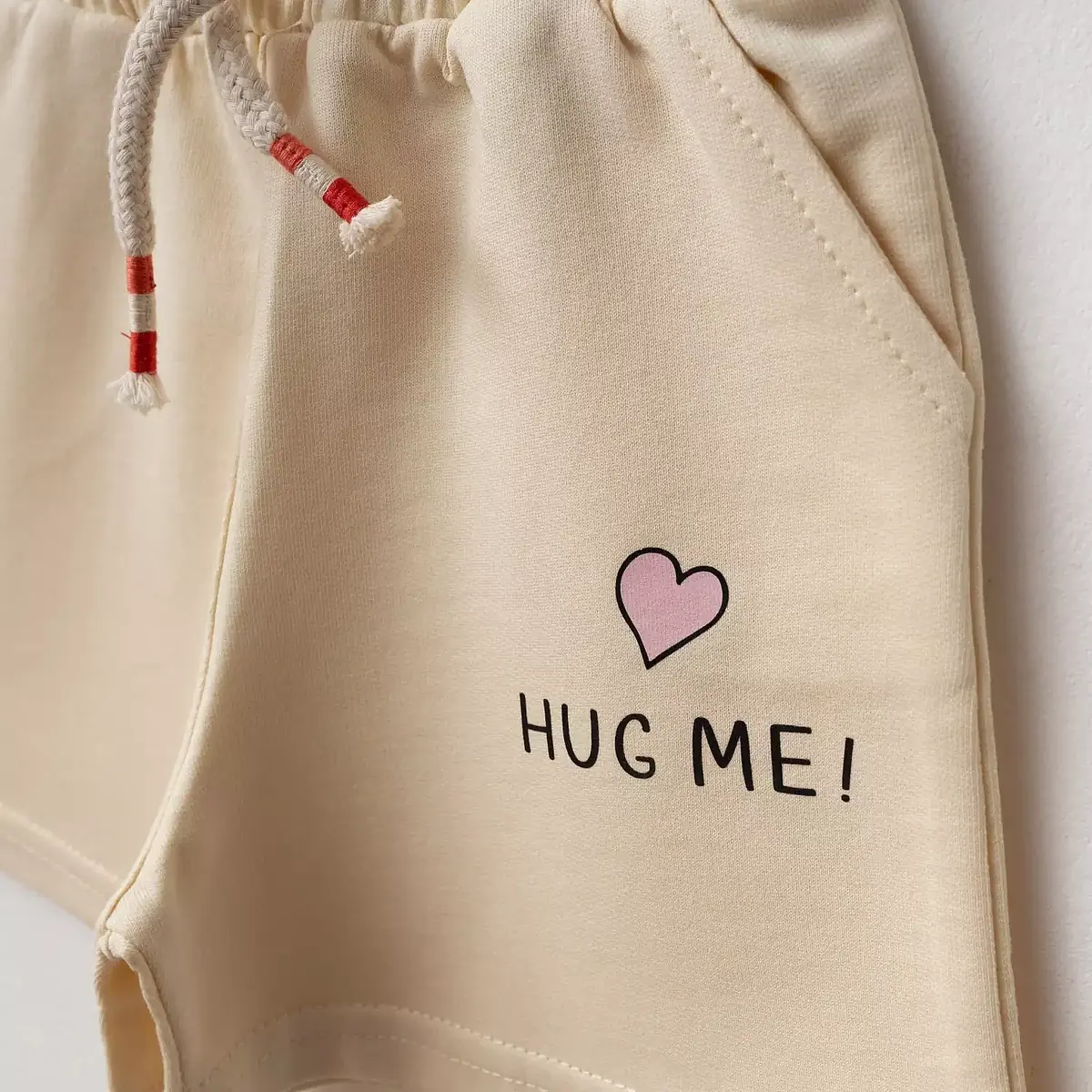 Bebolly 2li Takım Hug Me Baskılı Bej