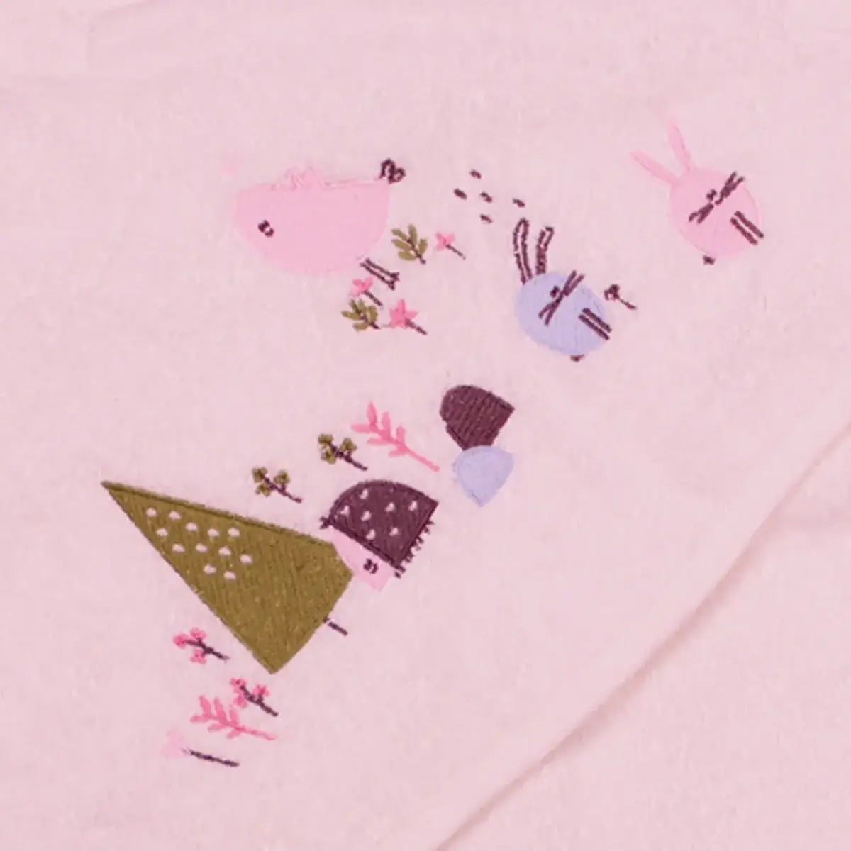 Luluco Havlu Rabbit And Friends 75x75cm Pembe