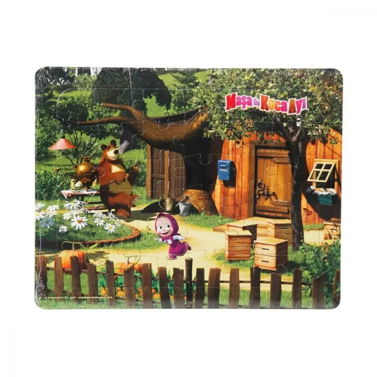 Frame Puzzle Masha Dans Ediyor Koca Ayı Gitar Çalıyor 36 Parça