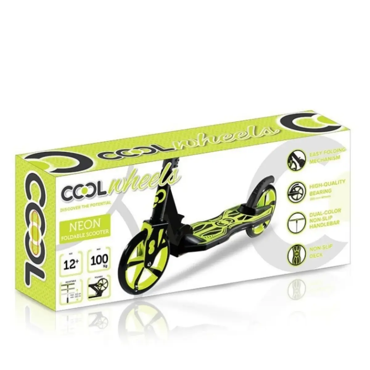 Cool Wheels 2 Tekerlekli Scooter 12+ Neon