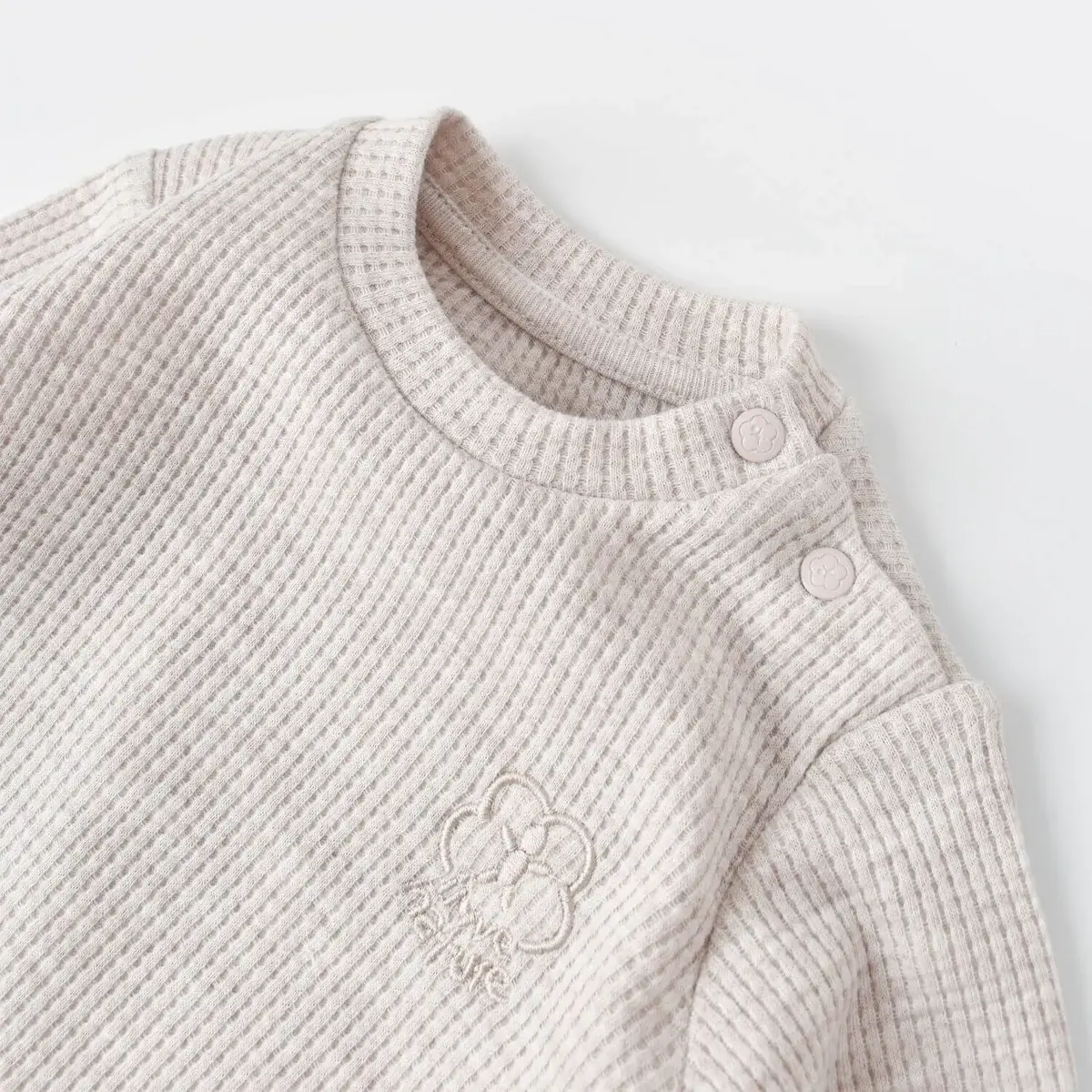 Bibaby Organik 2li Takım Nature In Waffle Kahve Melanj