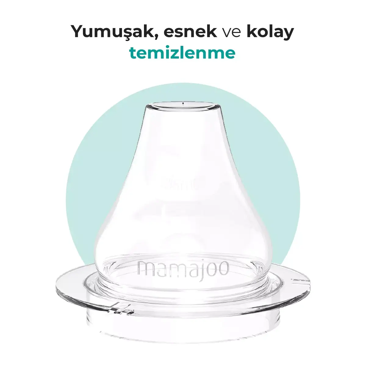 Mamajoo Kulplu Akıtmaz Eğitici Bardak 270 ml&Anti-Kolik Uç Powder Blue