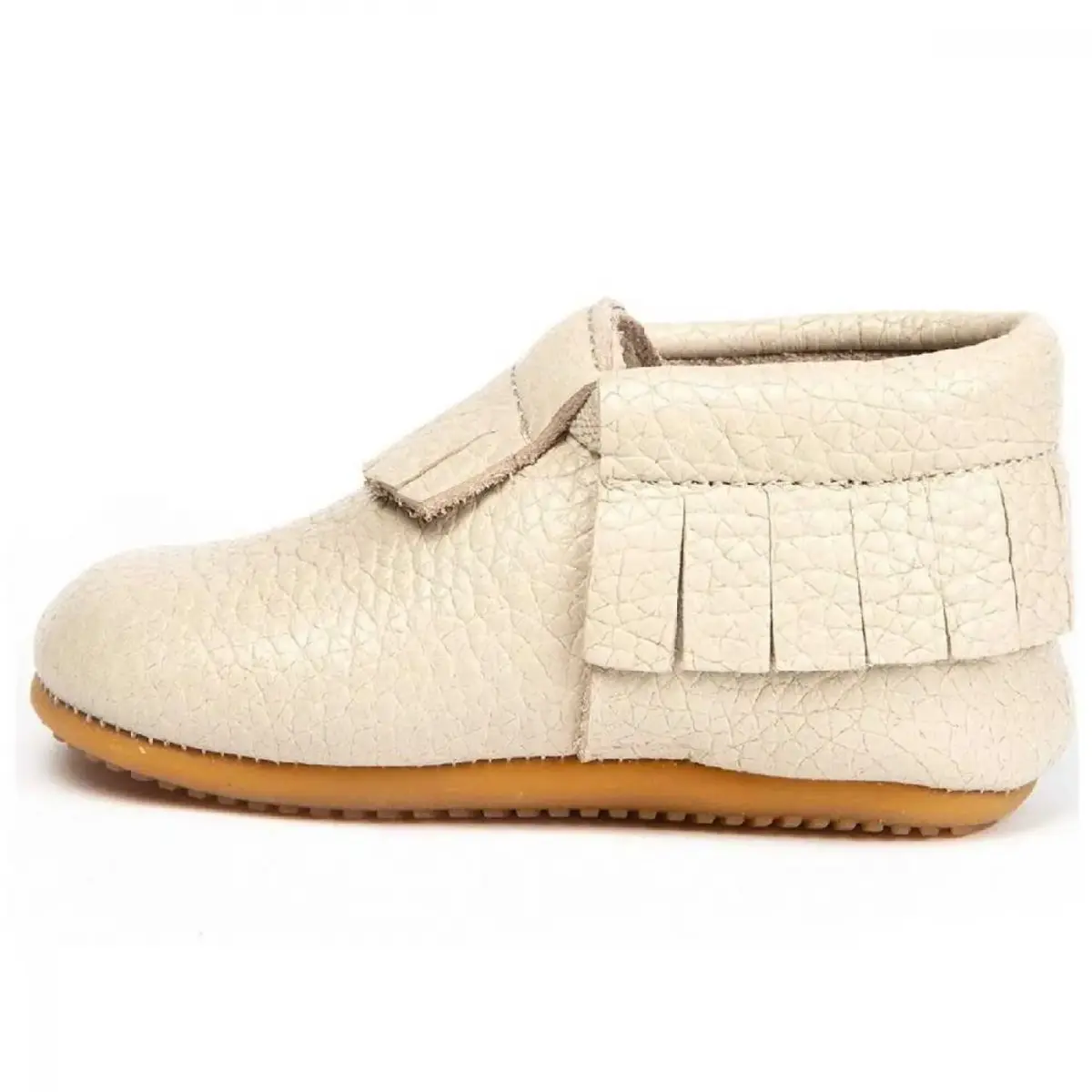 Ella Bonna Bebek Ayakkabısı Hakiki Deri Mokasen Bej