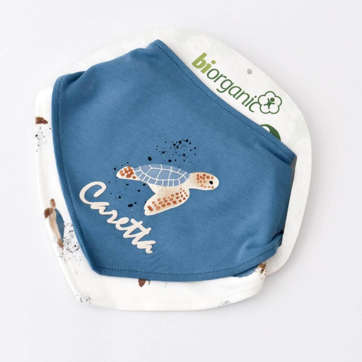 Bibaby Organik Fular Önlük 2li Caretta In Live İndigo