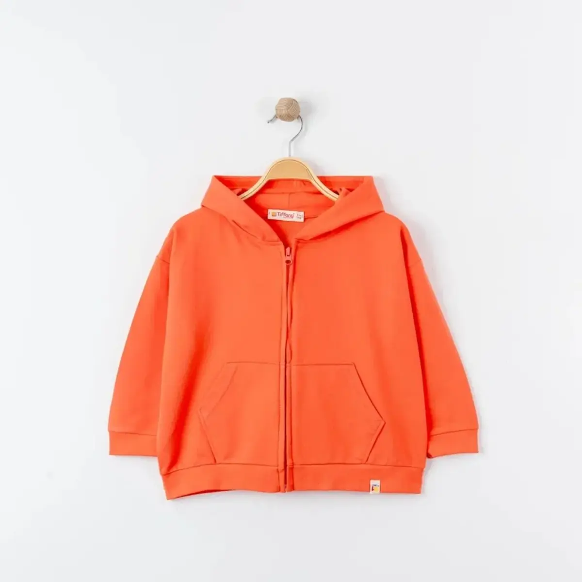 Tiffany Sweatshirt Kapüşonlu Oversize Theme Mercan