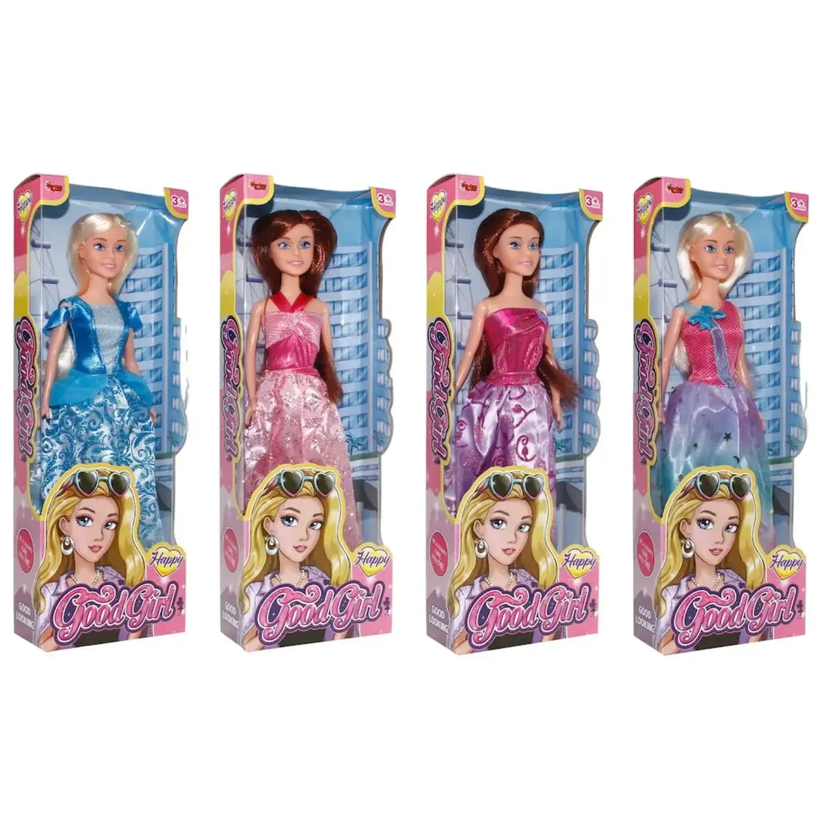 Vardem Kutulu Renkli Kıyafetli Manken Bebek 29 cm