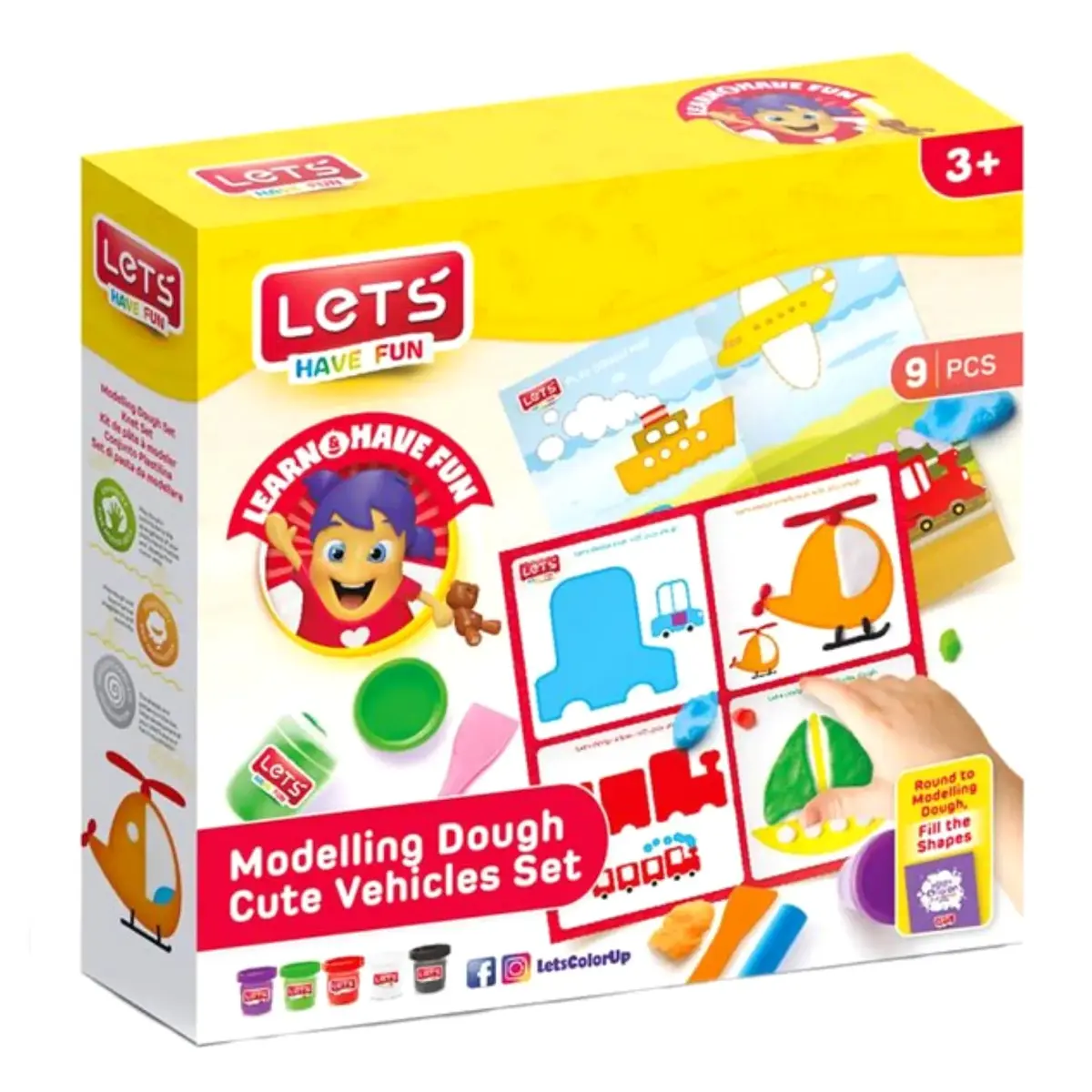 Lets Sevimli Araçlar Matı Oyun Hamuru 5x100 Gr. L9008