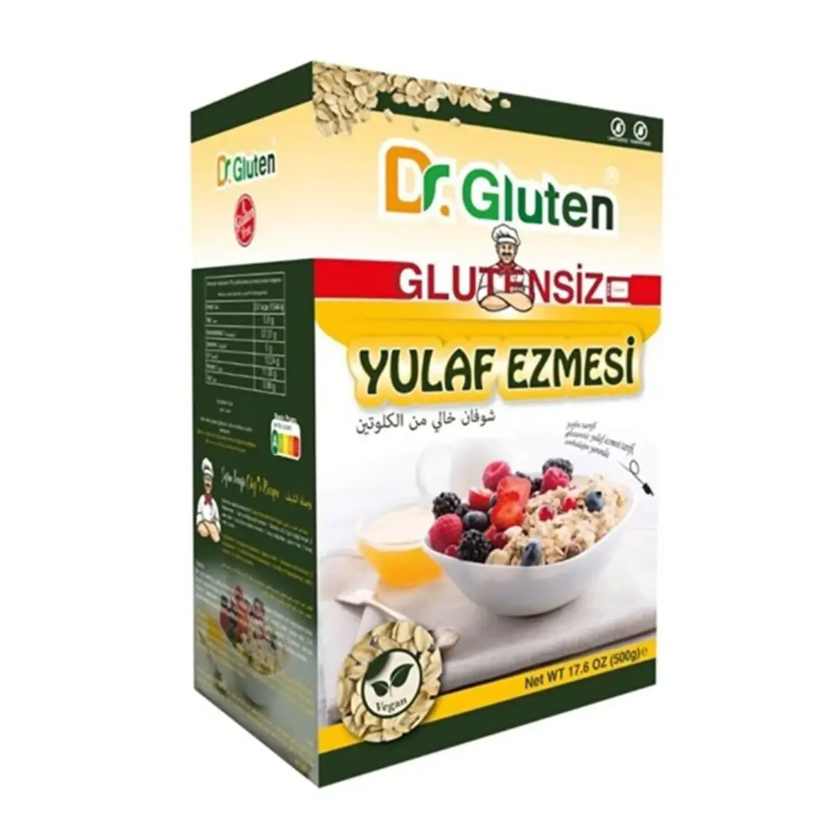 Dr. Gluten Glutensiz Yulaf Ezmesi 500gr 