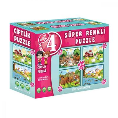 Çiftlik Süper Renkli Puzzle