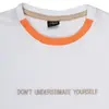 Hvc T-Shirt Dont Understimate Yourself Beyaz - Kahverengi