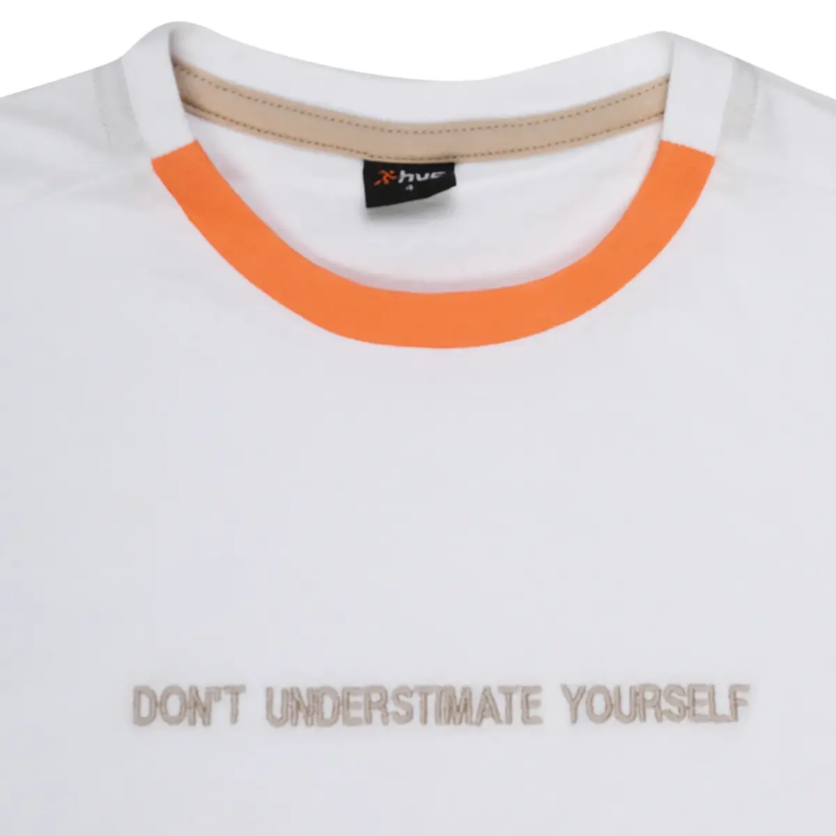 Hvc T-Shirt Dont Understimate Yourself Beyaz - Kahverengi