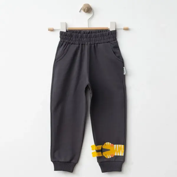 Winimo Eşofman Altı Kaplan Baskılı Füme