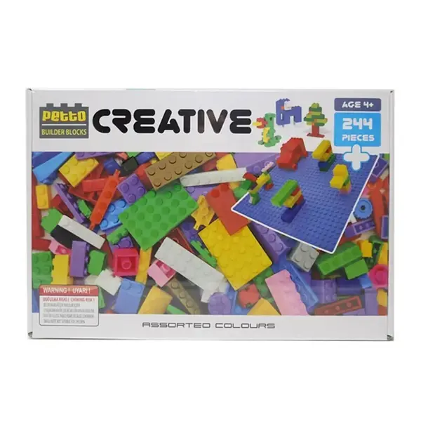Petto Builder Blocks 244 Parça+1 Taban