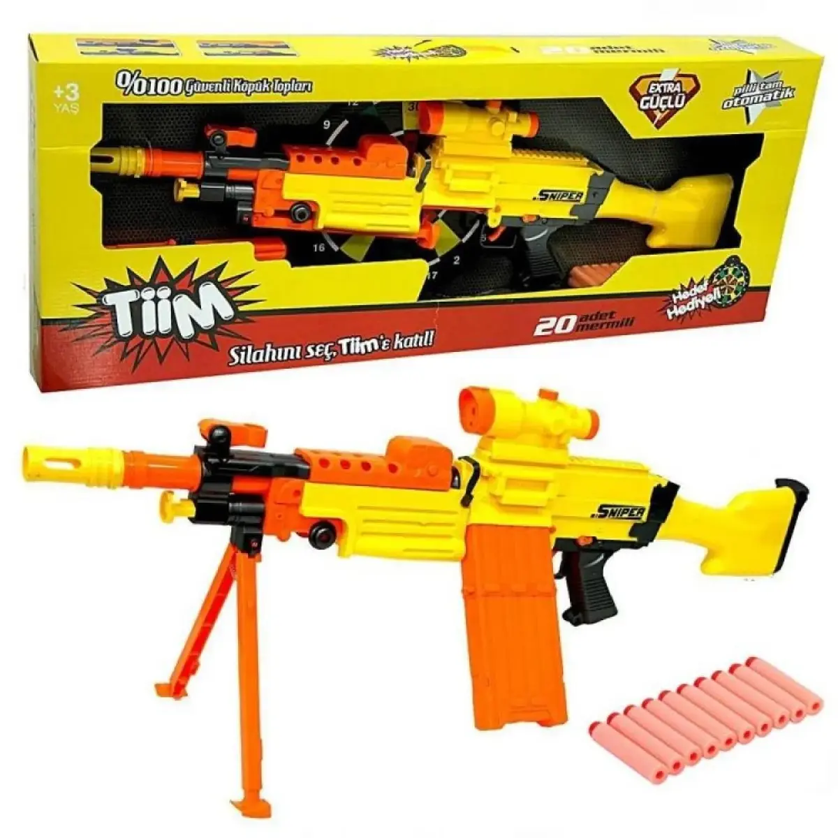 Kutulu Tam Otomatik Tiim Sniper Silah