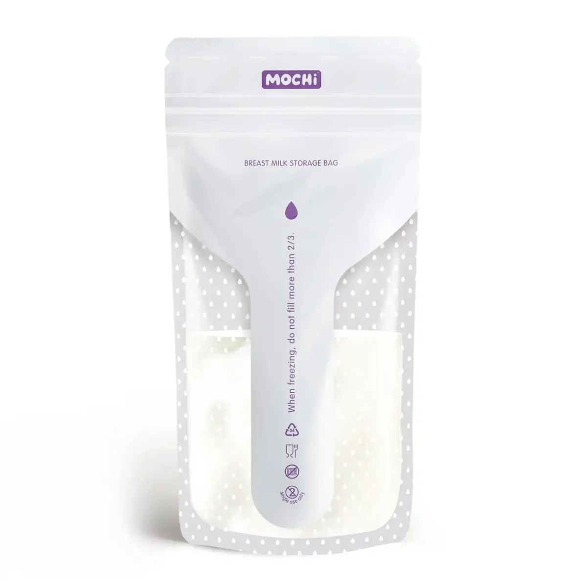 Mochi Anne Sütü Saklama Poşeti 200 ml 50li