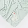 Bibaby Organik Battaniye Pretty Ears Bunny Mint - Ekru