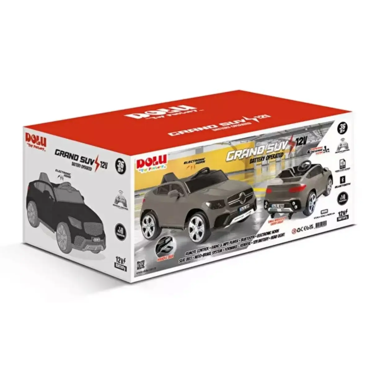 Dolu Grand SUV Akülü Araba Uzaktan Kumandalı 12V Kahverengi