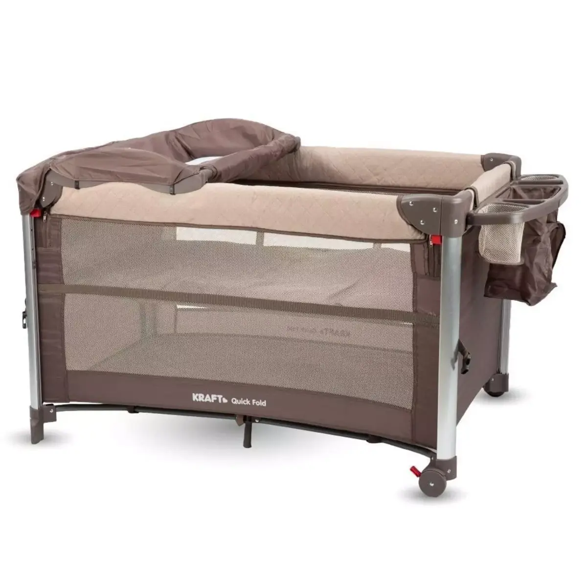 Kraft Quick Fold Anne Yanı Oyun Parkı 70x110 cm Brown