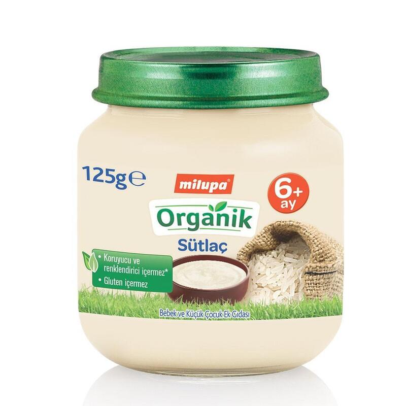 Milupa Organik Sütlaç Kavanoz Maması 125 gr