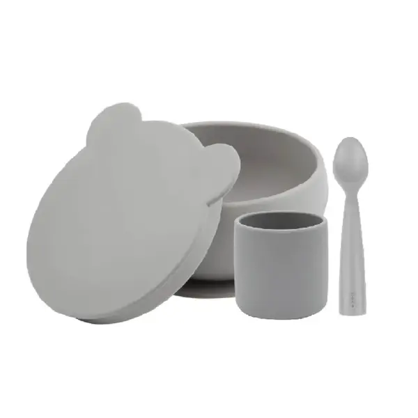 OiOi Blw Beslenme Seti Kaseli Powder Grey