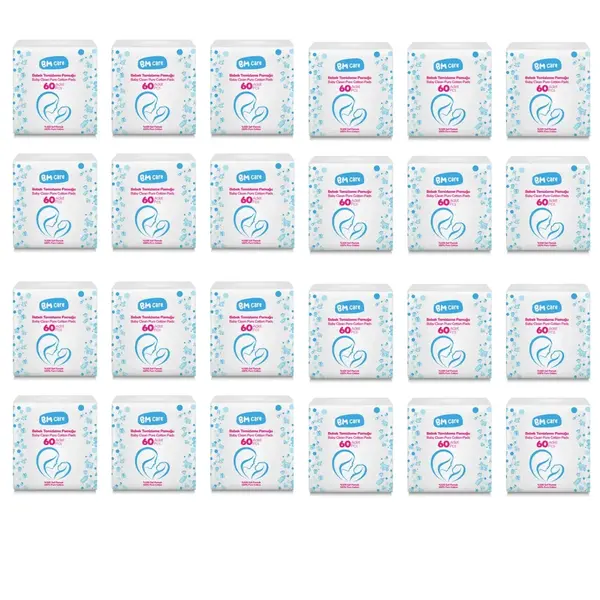 BM Care Temizleme Pamuğu 60lı x24