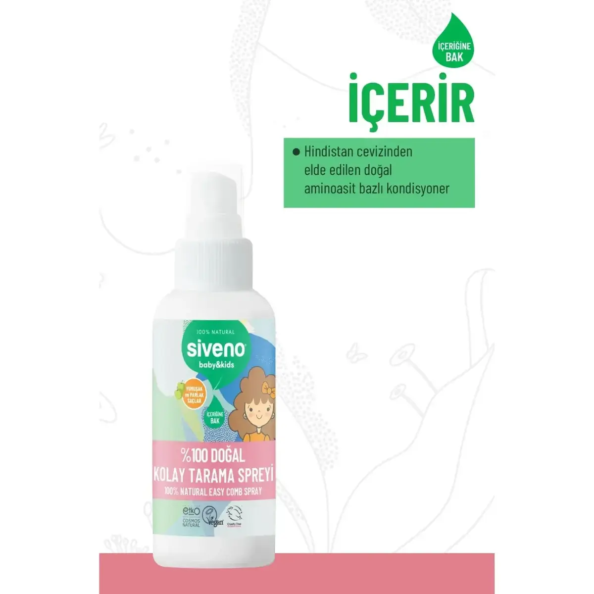 Siveno %100 Doğal Bebek Kolay Tarama Spreyi 100ml