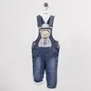 Overdo Salopet Welsoft Ayıcık Baskılı Mavi Denim