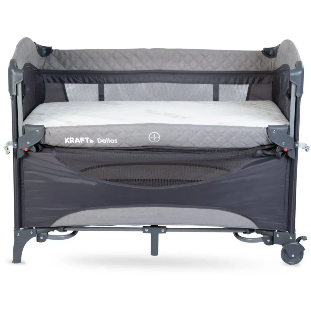 Kraft Dallas Anne Yanı Oyun Parkı Yatak Hediyeli 63x105 cm Black
