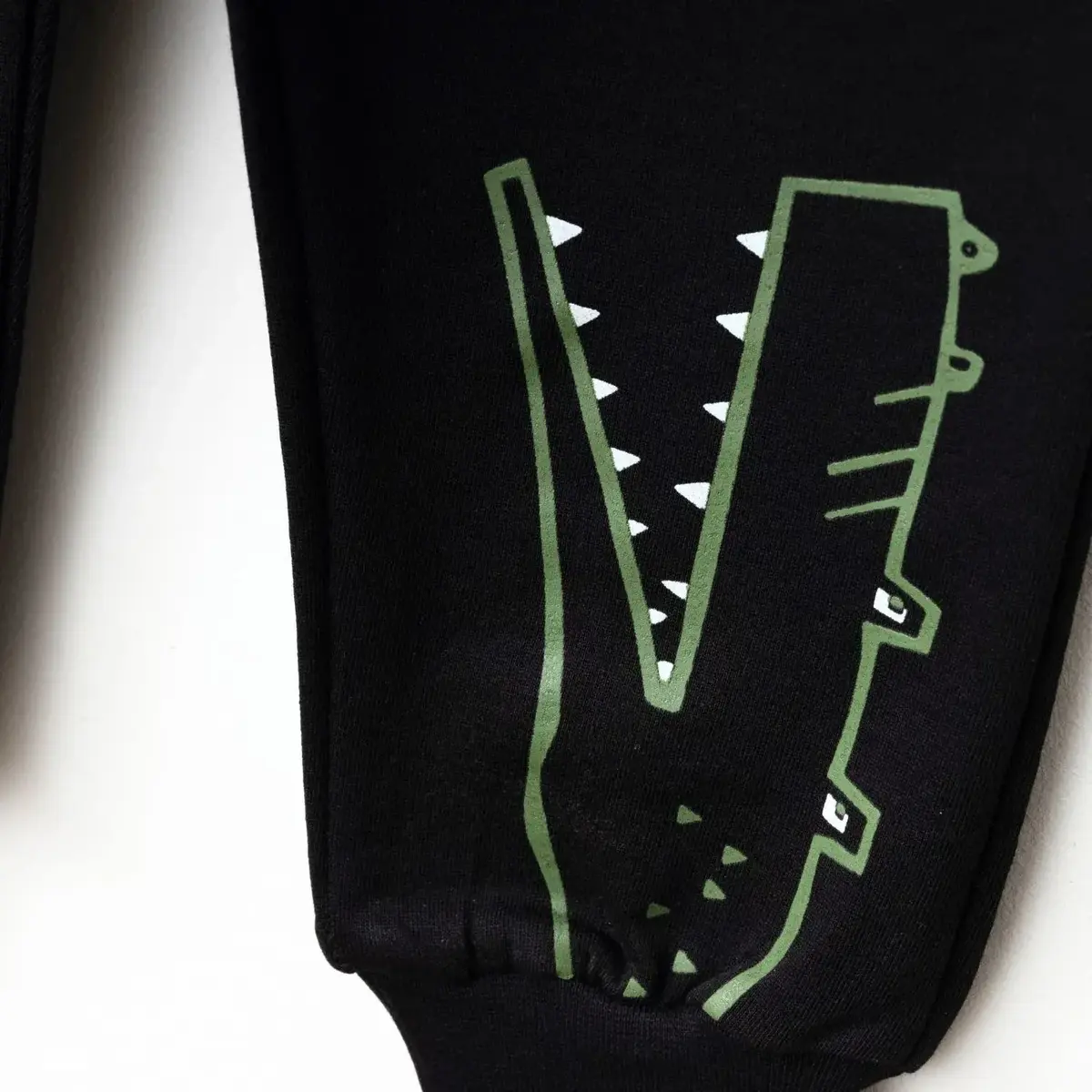 Bebolly Eşofman Altı Snap Baskılı Siyah