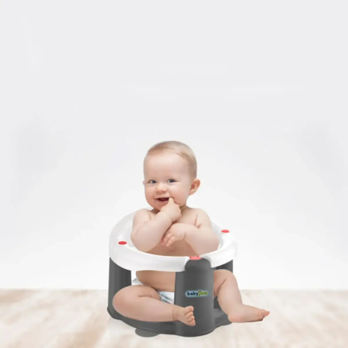 Babyjem Önden Açılır Bebek Banyo&Mama Oturağı Beyaz + Momys Care Bebek Bakım Örtüsü 60*90 cm 10lu