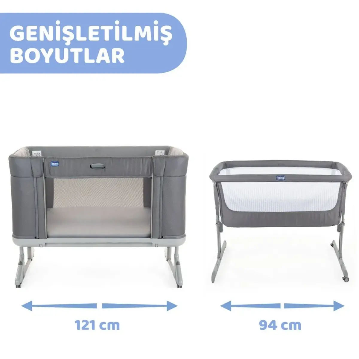Chicco Next2Me Forever Anne Yanı Beşik Moon Grey