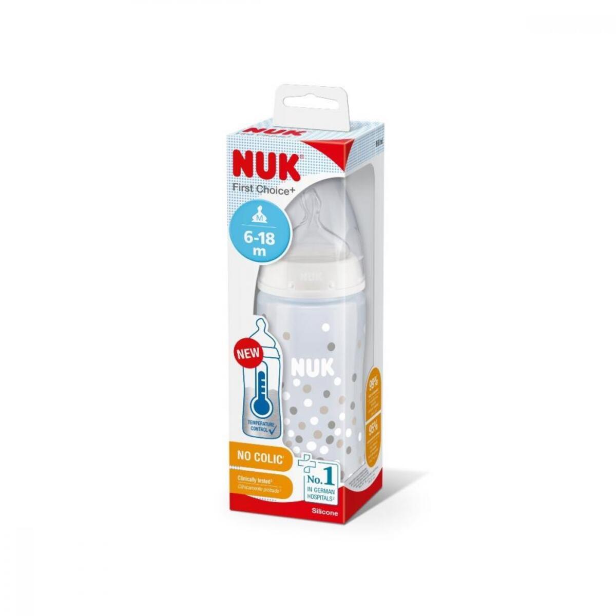 Nuk FC Plus Dereceli PP Biberon 300 ml Beyaz