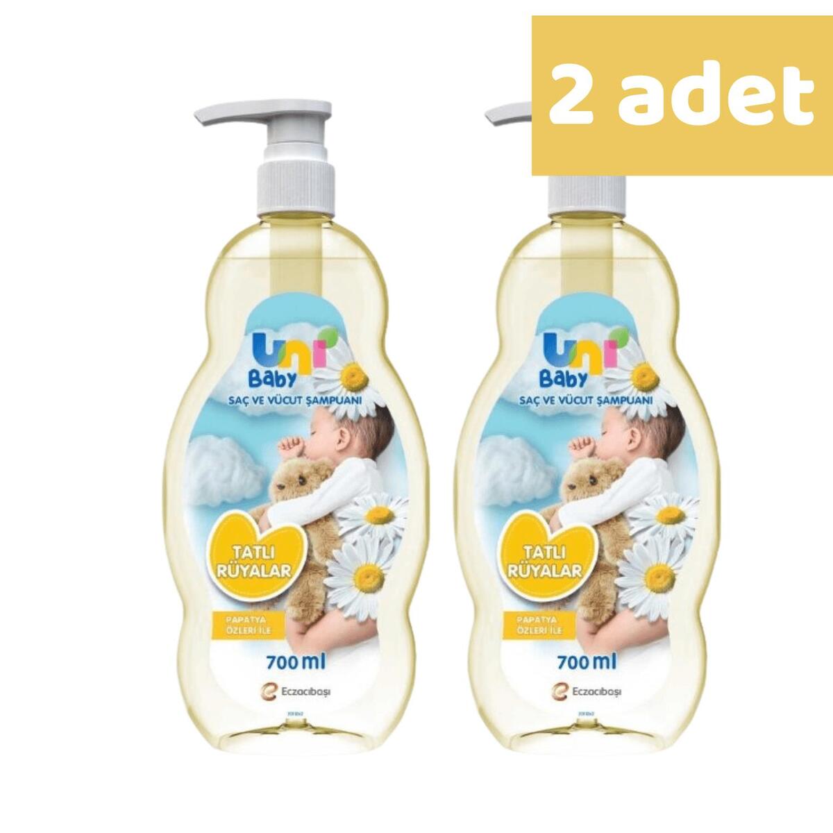Uni Baby Papatya Özlü Bebek Şampuanı 700 ml (Yeni) x2