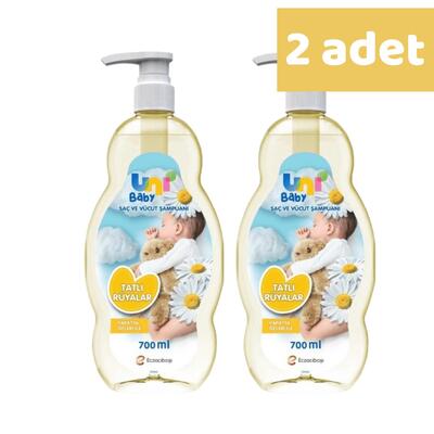 Uni Baby Papatya Özlü Bebek Şampuanı 700 ml (Yeni) x2