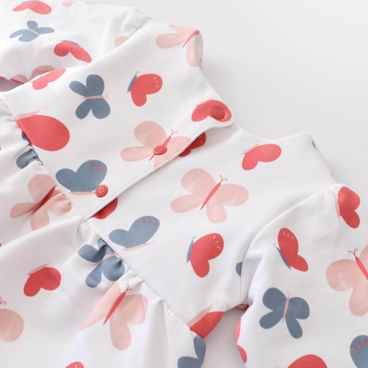 Bibaby Organik Elbise Wild Flowers Coral