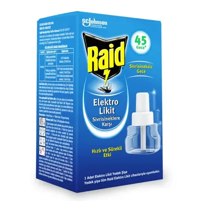 Raid Elektro Likit 45 Gece Yedek