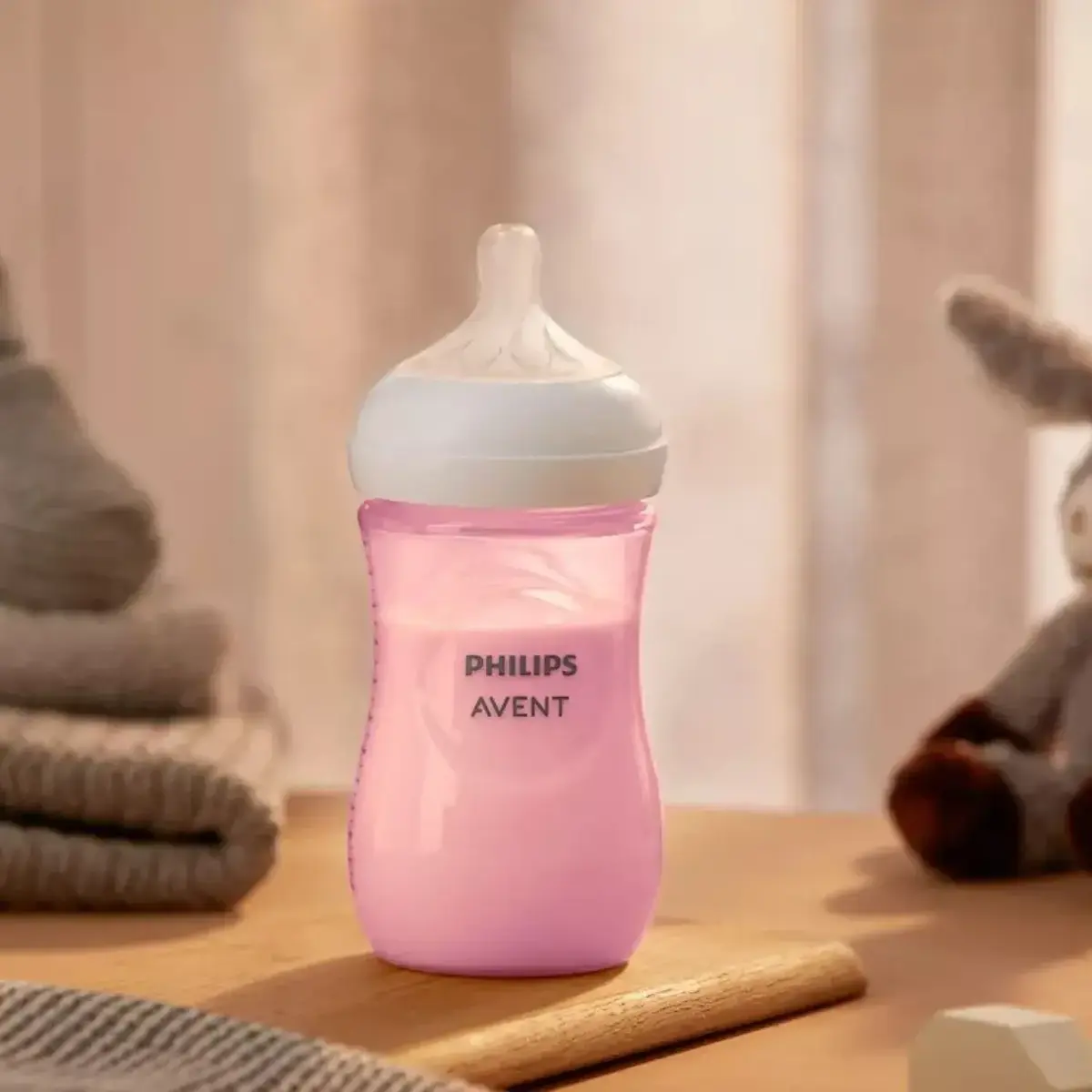 Philips Avent Doğal Tepkili PP Biberon 260ml 1+ Ay Pembe