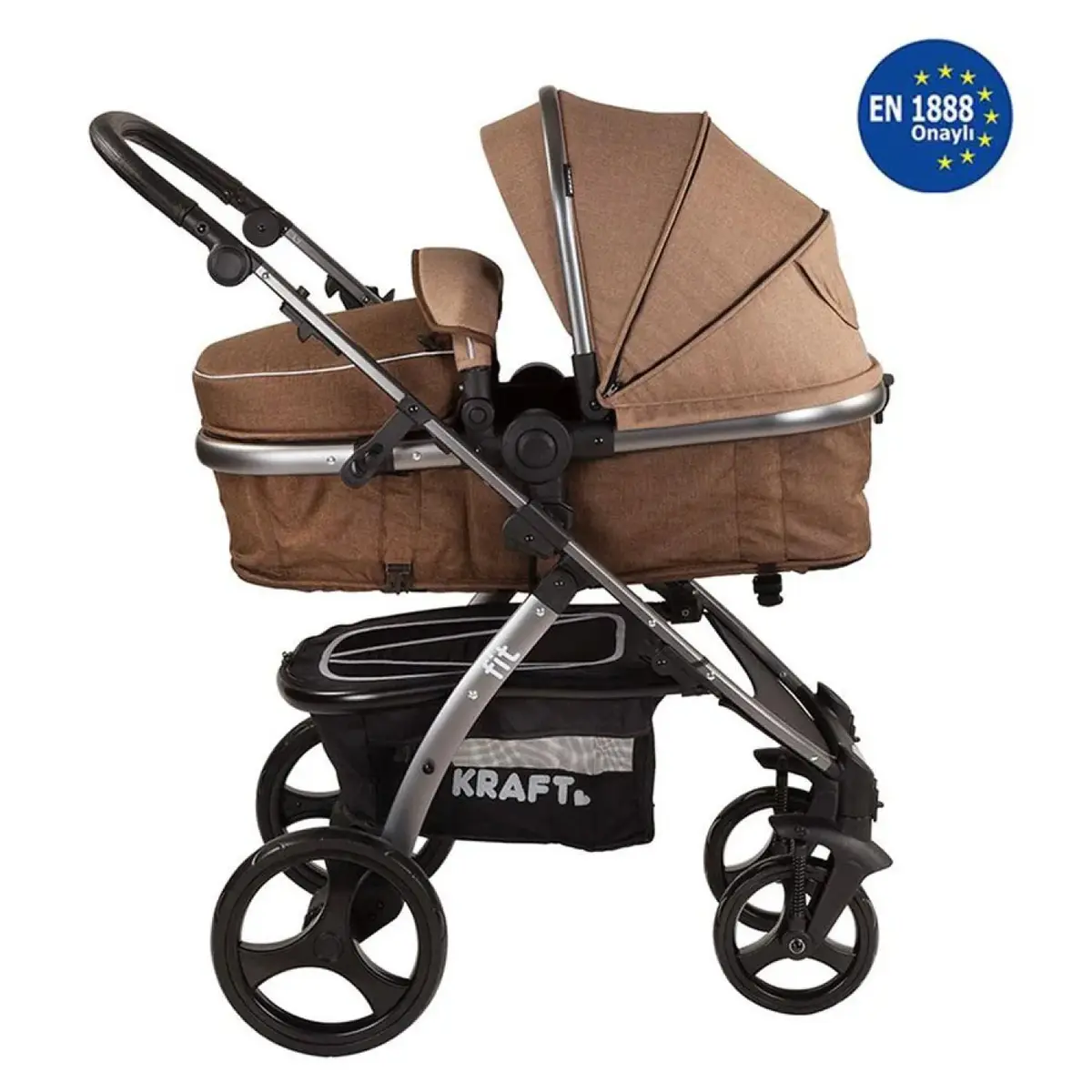 Kraft Fit Travel Sistem Bebek Arabası Kahverengi
